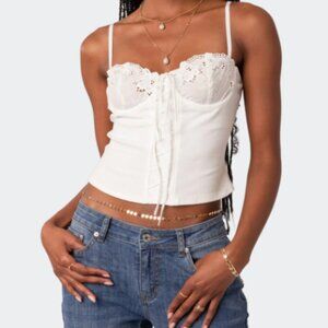 FAIRYGIRL CUPPED LACE UP CORSET (Never Worn, Tags Attached)